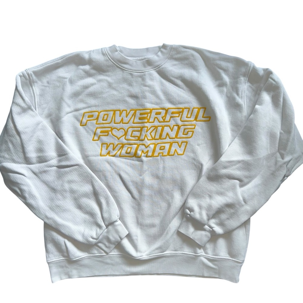 Powerful F💛cking Female”crew neck sweatshirt. The B Project - Good American.